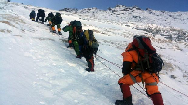 Grupo de alpinistas